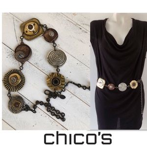 Chico's Accessories - Chico’s Artisan chain Concho belt SZ S / M Chico's Accessories - Chico’s Artisan chain Concho belt SZ S / M